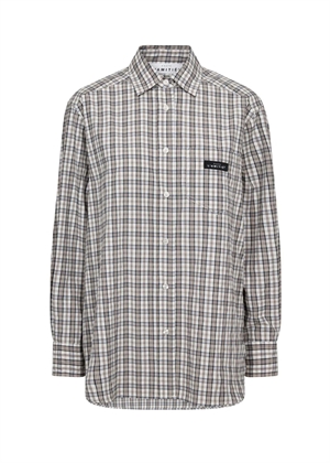 Button down mini check skjorte Offwhite/Beige HAUTE L\'AMITIÈ